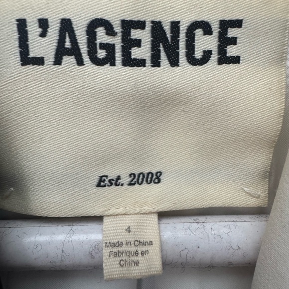 L'AGENCE Black and White Blazer with Professional Tailoring - Picture 2 of 10